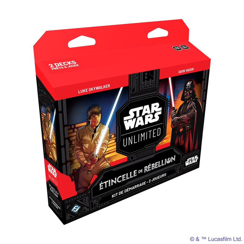 Star Wars : Unlimited Étincelle de Rebellion - Kit de démarrage 2 joueurs (FR)