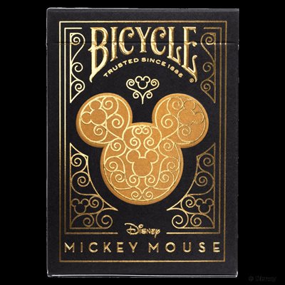 Jeu de cartes classique - Mickey Mouse - Noir et Or