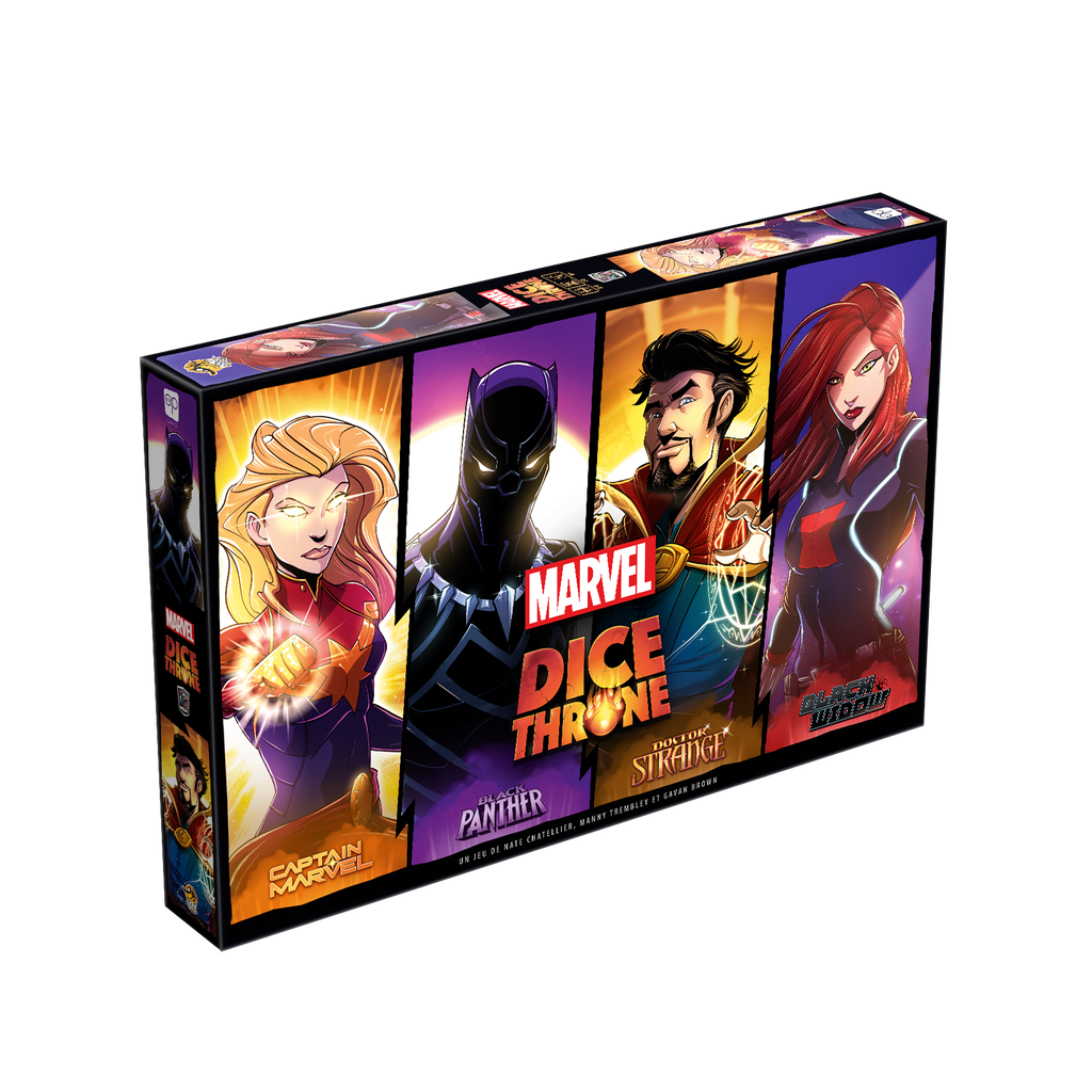 Marvel Dice Throne - Black Widow vs Doctor Strange vs Captain Marvel vs Black Panther (FR)