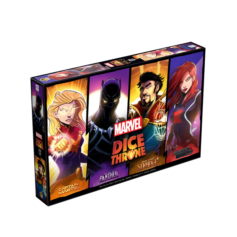Marvel Dice Throne - Black Widow vs Doctor Strange vs Captain Marvel vs Black Panther (FR)