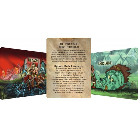 Fate - Promo pack 3 - Menaces et résistance extension (FR)