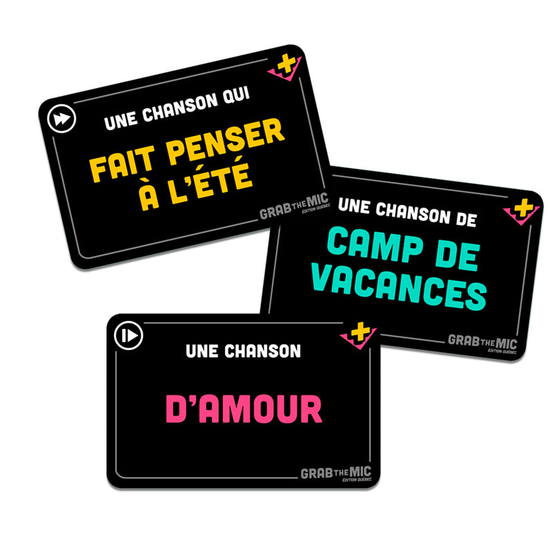 Jeu Grab the Mic - Extension Édition Québec (FR)