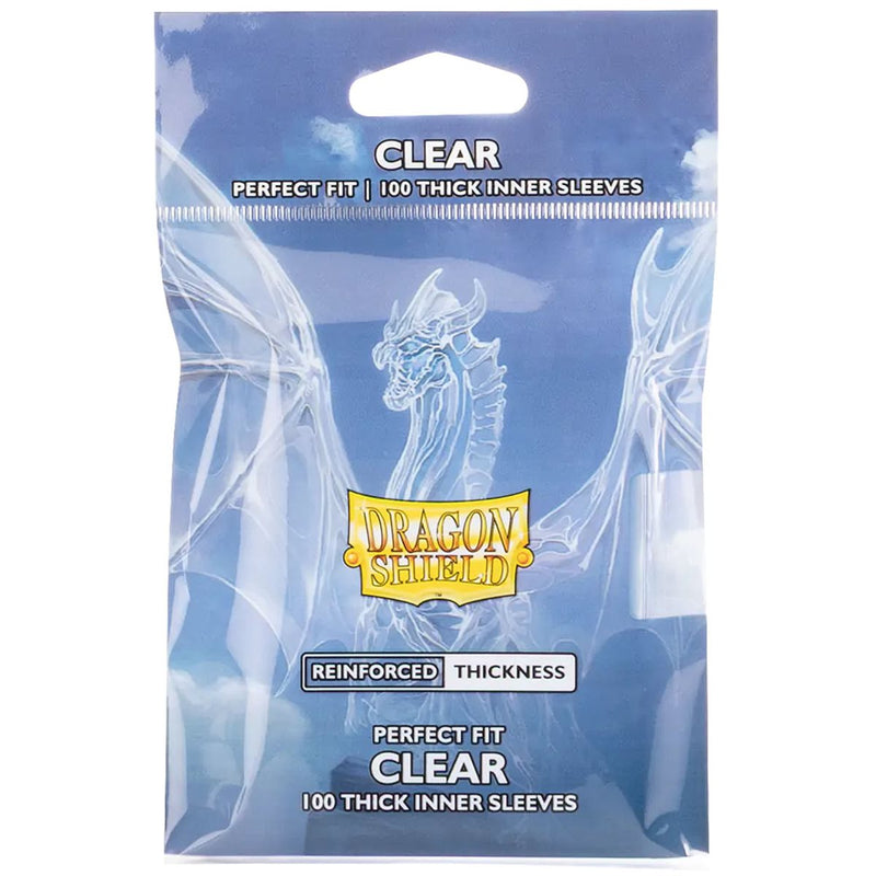 Sleeves: Dragon Shield: Perfect Fit: Thick Inner Sleeves: Clear (EN)
