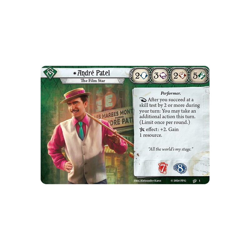 Arkham Horror - Andre Patel - Investigator Deck (EN)