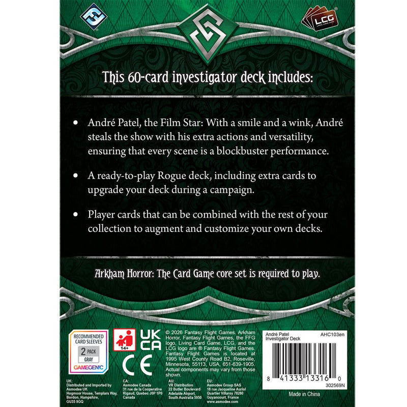 Arkham Horror - Andre Patel - Investigator Deck (EN)