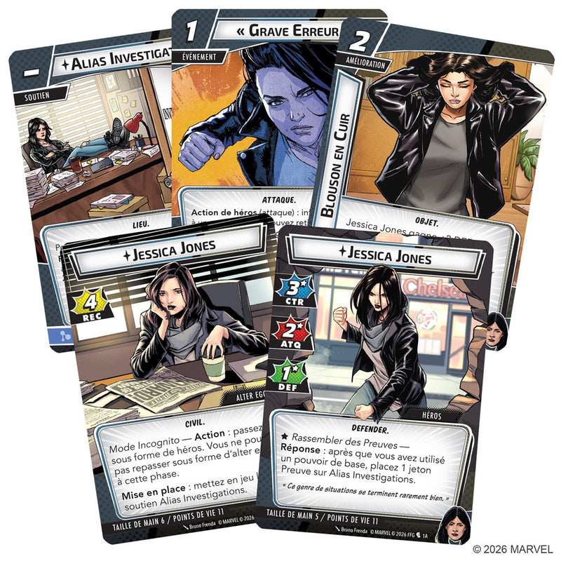 Marvel Champion JCE: Jessica Jones - Paquet Heros (FR) ^ 21 Août 2026