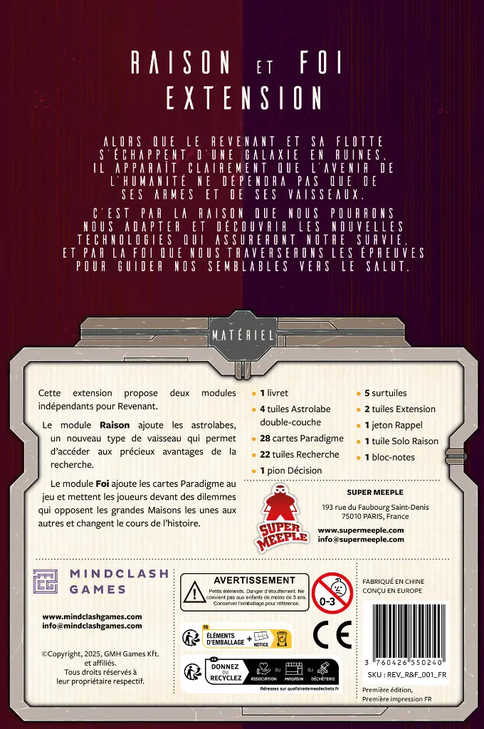 Revenant : Ext. Raison & Foi (FR)