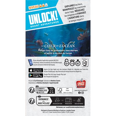 Unlock! - Short Adventure #12 - Le Cœur de l'Ocean (FR)