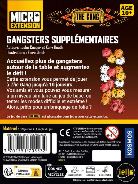 The Gang - Extension Gangsters Supplémentaires (FR)