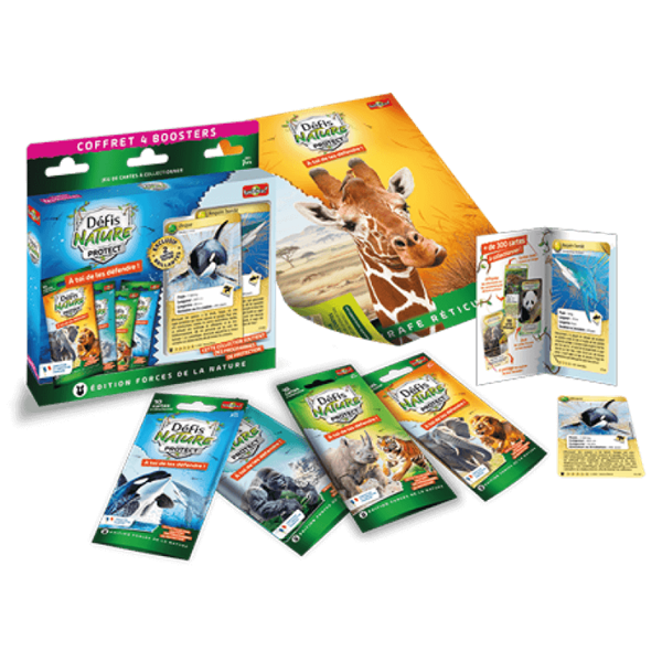 Défis Nature Protect - Coffret 4 Boosters - Orque Et Requin (FR)