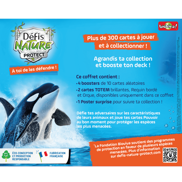 Défis Nature Protect - Coffret 4 Boosters - Orque Et Requin (FR)