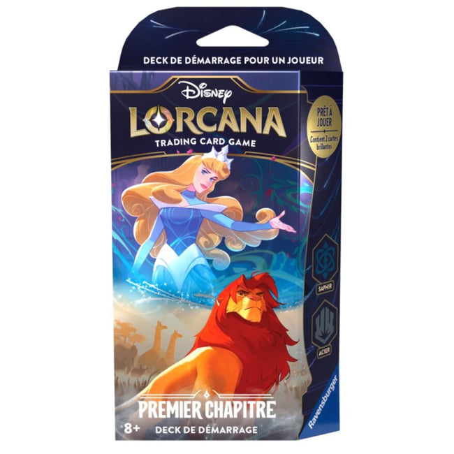 Disney Lorcana : Premier Chapitre - deck de démarrage (Saphir et Acier) (FR)