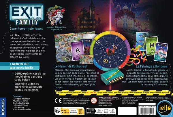 EXIT Family : Le Manoir de Rochecruel et La Fabrique à Bonbons (FR)