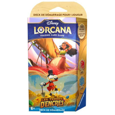 Disney Lorcana : Les Terres d'Encres - deck de démarrage (Rubis et Saphir) set 3 (FR)