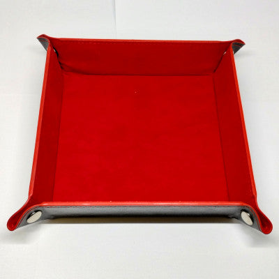 Piste de Dés Portative Carrée Rouge / Dice Tray