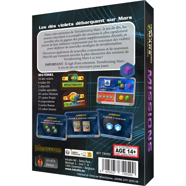 Terraforming Mars - Le jeu de dés - Missions Extension (FR)