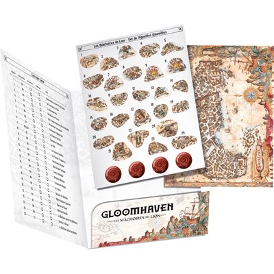 Gloomhaven- Les Mâchoires Du Lion- Removable Sticker Set And Map