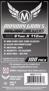 Mayday Protecteurs / Sleeves cartes 61mm X 112mm - Paquet de 100