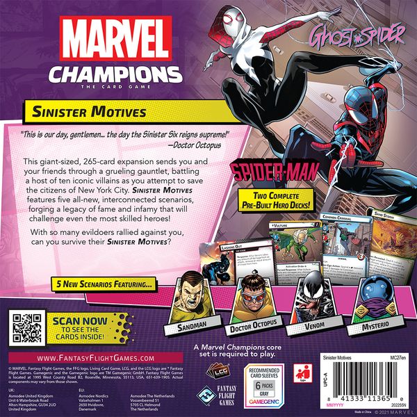 Marvel Champions the card game - Sinister Motives Expansion (EN)