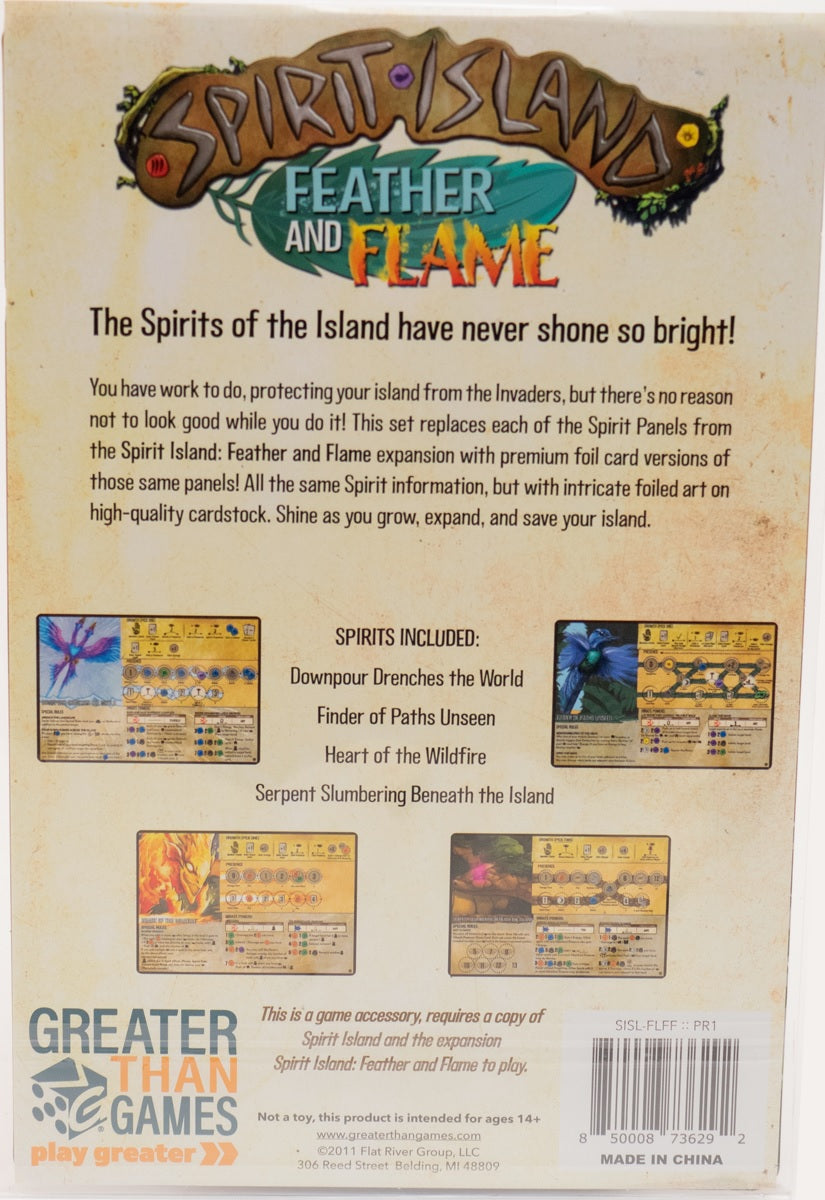 Spirit Island Feather and Flames Foil Panels