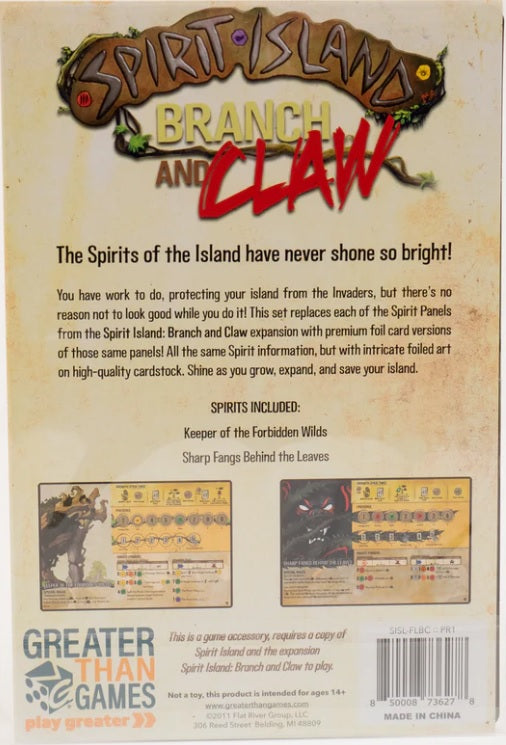 Spirit Island Branch and Claw Foil Panels